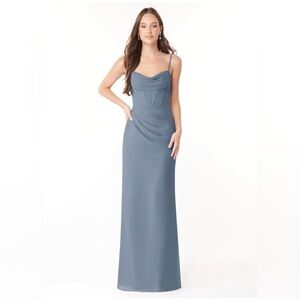 Kendal and Kylie Azazie Elegant corset Gray Evening Gown
